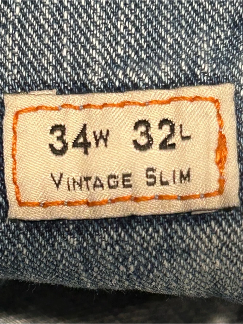 J.Crew‎ Mens Vintage Slim Jeans 34x32 Straight Leg Cotton Made in Canada